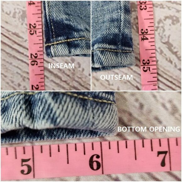 Nwt Levi's Size 28/27 Made & Crafted Pin Dot Stripe Ribbed Patch Boyfriend Jeans - Picture 11 of 11